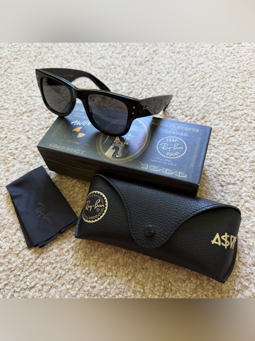 RAY BAN x ASAP ROCKY Mega Wayfarer - Blacked Out Collection